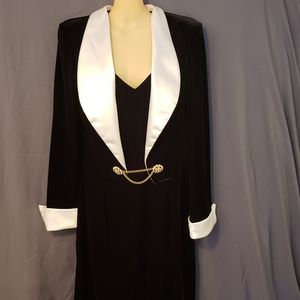 ⌛ Rimini by Shaw Black & White Dress Cocktail NYE
